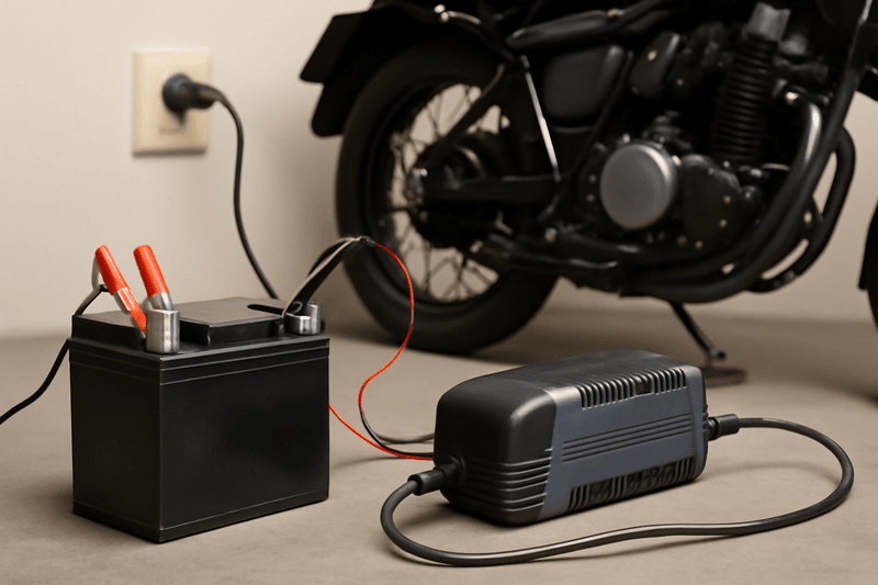 how to charge bike battery at home