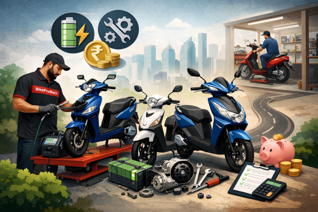 Electric bike service and diagnostics in action