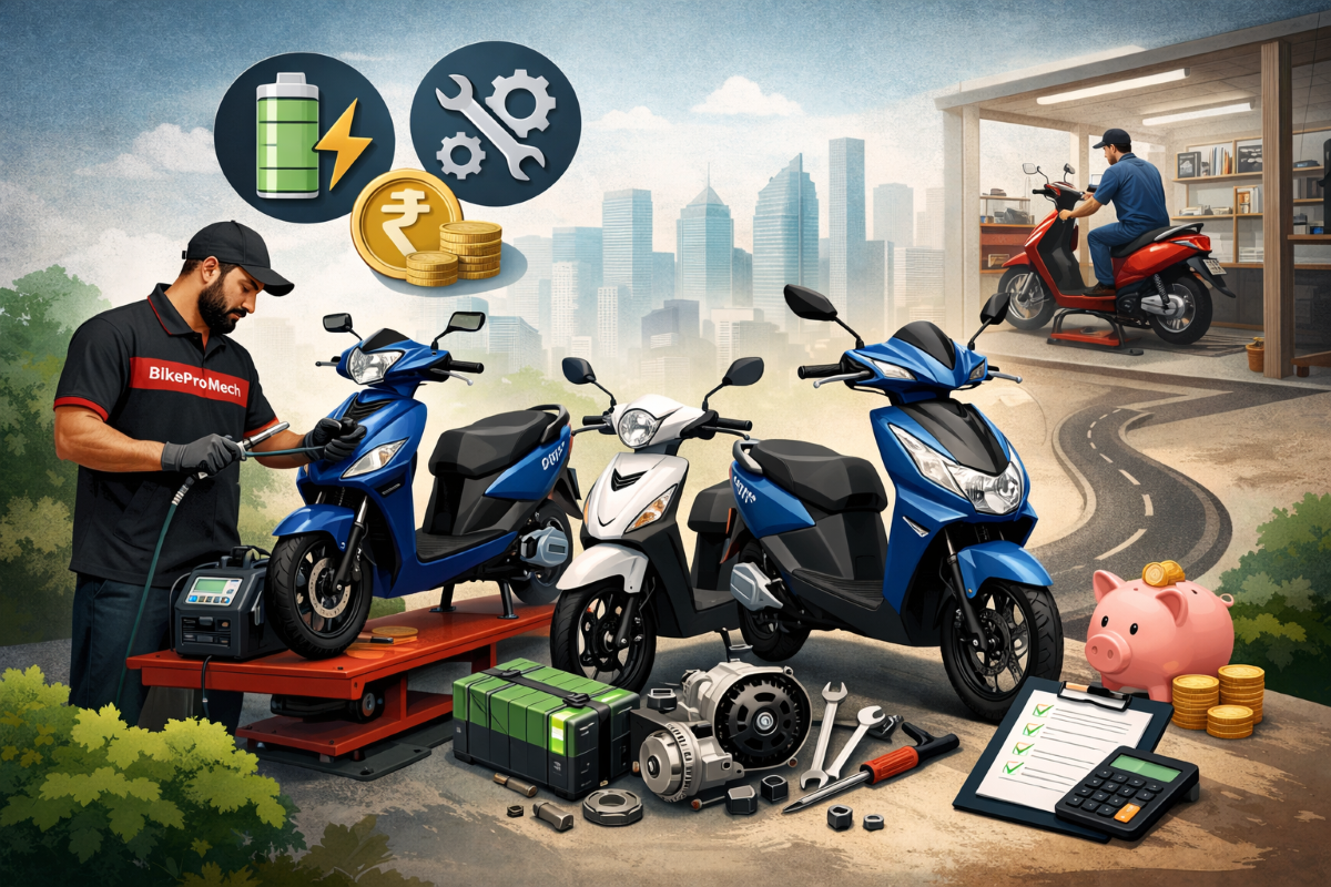 Electric bike service and diagnostics in action
