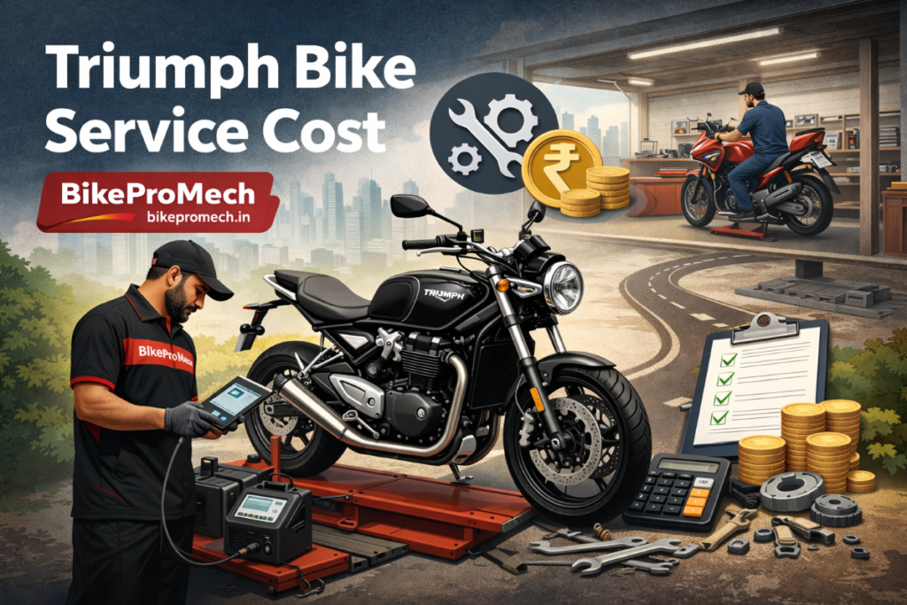 Discover the Triumph bike service cost breakdown, including minor and major service charges, battery replacement, and tips to save on maintenance. Learn how regular service ensures peak performance and longevity for your Triumph bike.