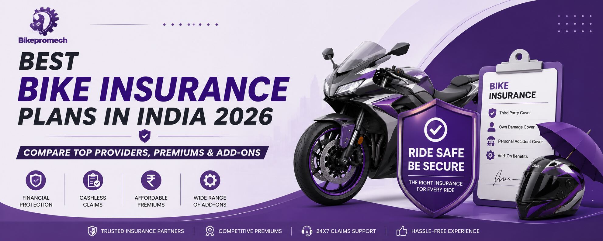 Best Bike Insurance Plans in India 2026 Compare Top Providers, Premiums & Add-Ons