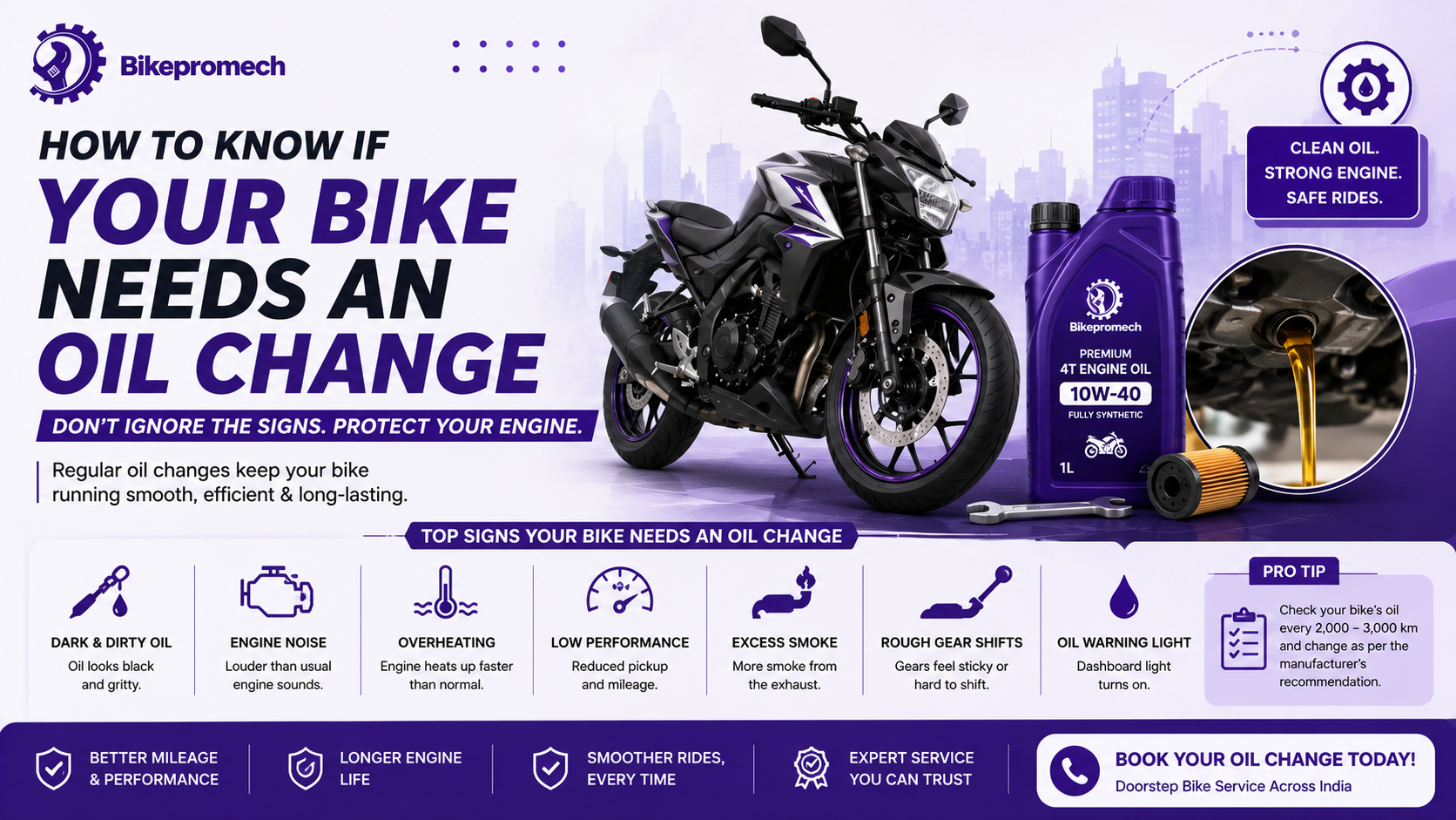 How to Know If Your Bike Needs an Oil Change 10 Warning Signs