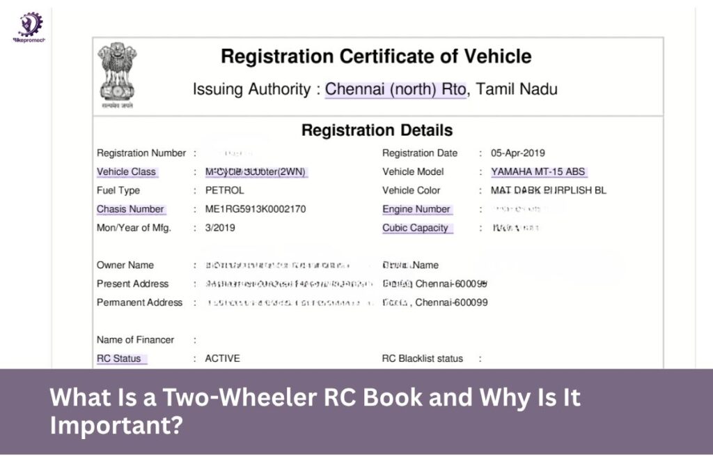 What Is a Two-Wheeler RC Book and Why Is It Important?
