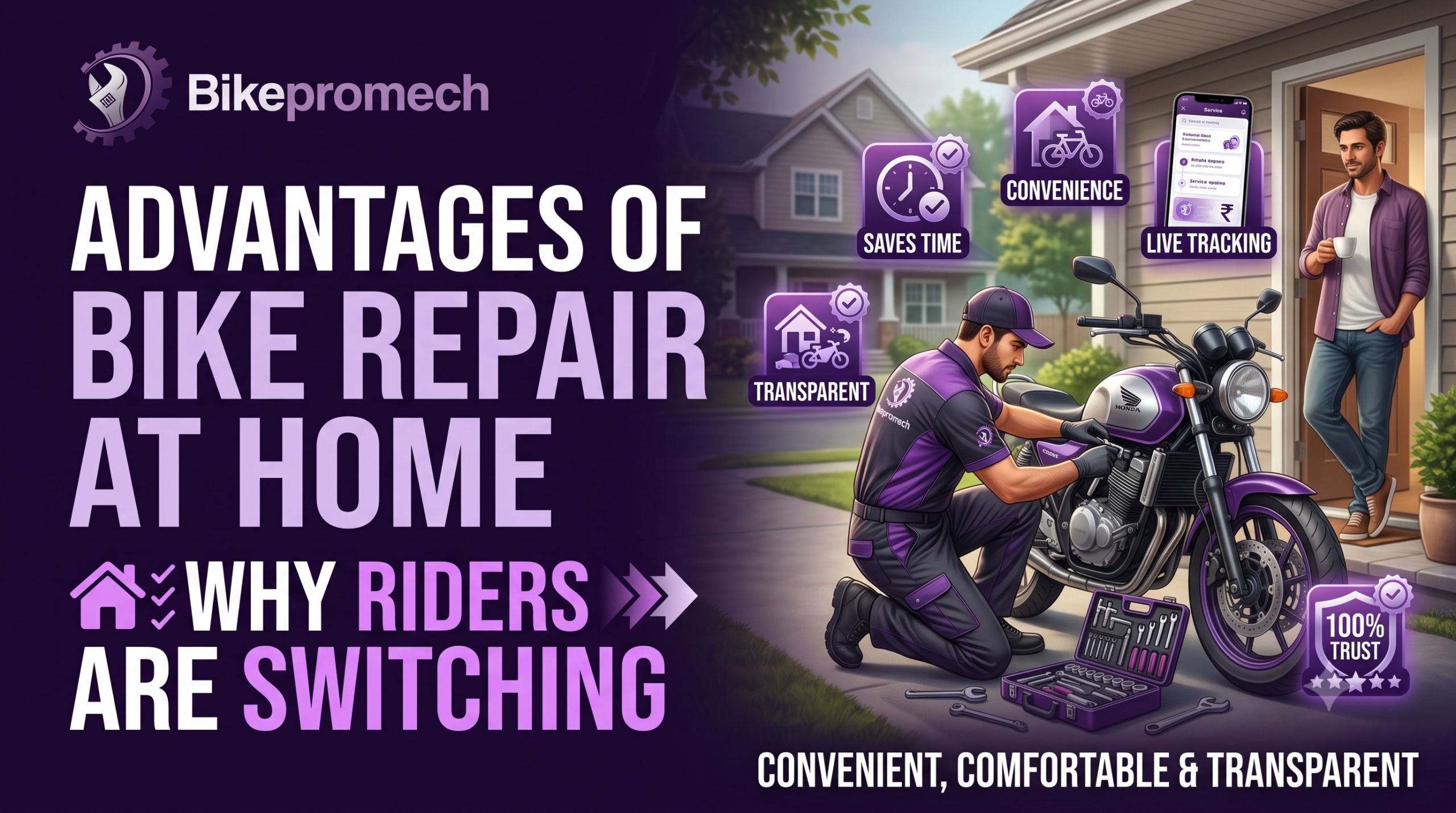 Advantages of Bike Repair at Home Why Riders Are Switching